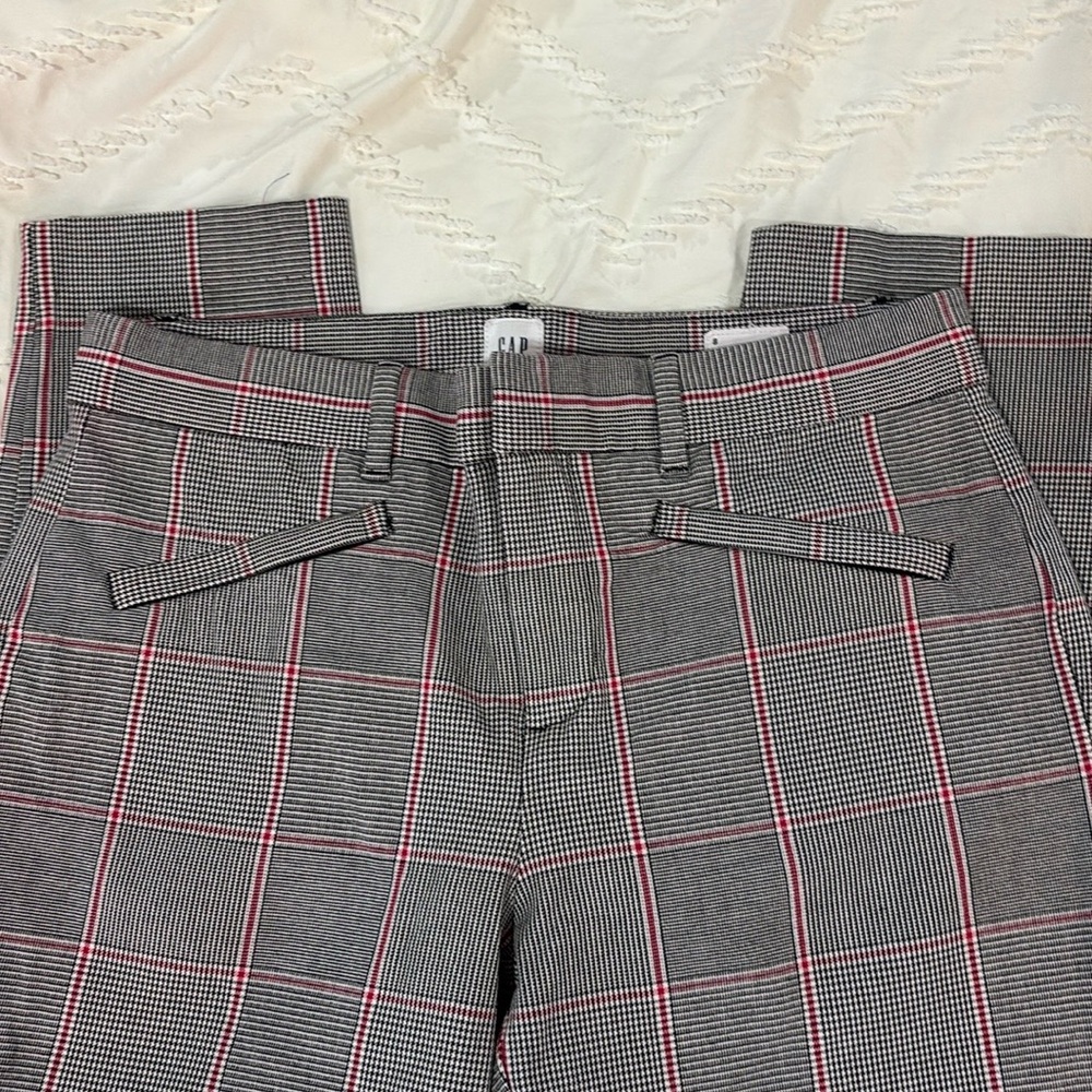 Gap signature skinny ankle black and red plaid women's size 8 - Picture 10 of 10